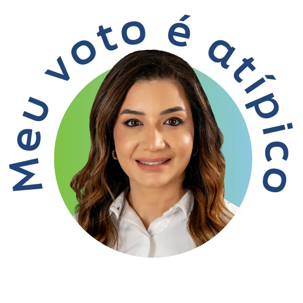 Moldura de foto de perfil com as cores da campanha